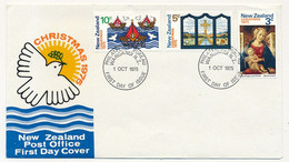 NOUVELLE ZELANDE - FDC - Christmas 1975 - 1 Oct 1975 - FDC