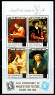 TT0424 Cook Islands 1990 World Famous Paintings Catalogue Price $12 S/S MNH - Cook