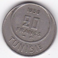 Tunisie Protectorat Français . 20 Francs 1950 - AH 1370. Copper Nickel - Tunisia