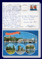 1987 Greece Griechenland Postcard Rhodes Rhodos Rodi Posted To Scotland Ak - Lettres & Documents