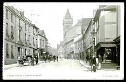 AVERGAVENNY - Cross Street.  ( Ed. R. Houlson, Photo) Carte Postale - Monmouthshire