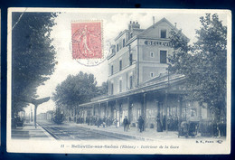 Cpa Du 69 Belleville Sur Saône -- Intérieur De La Gare  FEV22-31 - Belleville Sur Saone