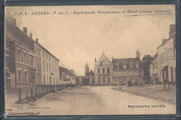 CPA 62 - Ardres, Esplanade - Pensionnat Et Hôtel Coolen Clément - Ardres