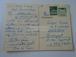 D188779  Deutschland  Ganzsache -   Uprated Stationery   Ulm 1970 - Postales Privados - Usados