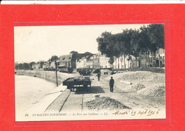 80 SAINT VALERY Sur SOMME Cpa Animée Le Port A Cailloux         22 Edit LL - Saint Valery Sur Somme