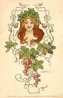 E. DÖCKER * CPA Illustrateur Art Nouveau Jugendstil * Série 28 Wien VII * Doecker * Femme Fleurs Dos 1900 - Doecker, E.