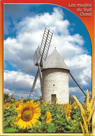 MOULIN A VENT + Carte Postale Neuve : Moulin De BAGOR - MONTAIGU-DE-QUERCY + Les Authentiques Et Les Imaginaires - Montaigu De Quercy