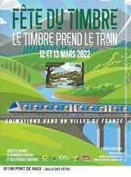 FLYER FÊTE Du TIMBRE 2022 - Pont De Vaux 01 - Le TIMBRE PREND Le TRAIN - Ohne Zuordnung