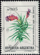 Argentine 1985 Oblitéré Used Plante Fleurs Tillandsia Aeranthos Oeillet De L'air Y&T AR 1474 SU - Gebruikt