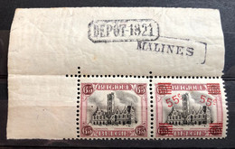 België, 1921, Nr. 188A, Met Depot 1921, Postfris ** - Ungebraucht