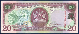 TRINIDAD AND TOBAGO 20 DOLLARS P-44a SIGN: WILLIAMS HUMMING BIRD CENTRAL BANK ERIC WILLIAMS FINANCIAL COMPLEX 2002 UNC - Trinidad & Tobago