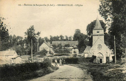 Hermanville * Un Coin Du Village Et L'église - Autres & Non Classés