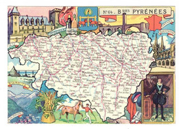 2) PINCHON Année 1945 Cp Glacée Département Des Basses-Pyrénées (64) Mauléon Orthez Sauveterre Biarritz St-Jean-de-Luz - Other & Unclassified