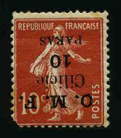 CILICIE - OCCUPATION FRANCAISE - YT 91c * - ERREUR DE SURCHARGE ET RENVERSEE - TIMBRE NEUF * - Unused Stamps