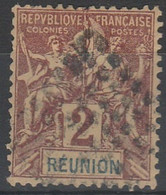 REUNION - N° 33 - Oblitéré Losange Point - Used Stamps