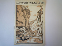 2022 - 1258  XXIIè CONGRES NATIONAL Du SKI  1952  (20 Pages)   XXX - Sports D'hiver