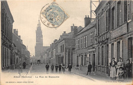 80-ALBERT- LA RUE DE BAPAUME - Albert