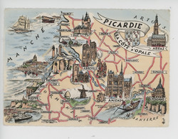 Picardie Côte D'Opale Géographique - Les Provinces Françaises (cp Vierge Artaud) - Picardie