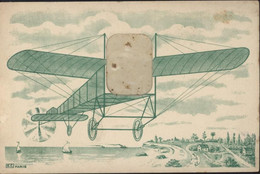 CP Carte à Système Emplacement Pour Photo Avion Monoplan E.C Paris - 1914-1918: 1ère Guerre
