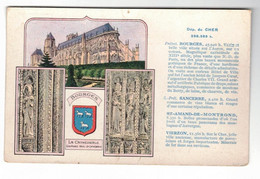 Cpa Publicitaire Pastilles Valda Pub Au Dos Département Du Cher (18) Bourges Sancerre St-Amand-de-Montrond Vierzon - Autres & Non Classés