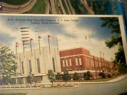 Delcampe - USA: North Carolina Raleigh Williams Hall North Carolina State College NEAL REYNOLDS COLISEUM   V1957 IO6545 - Raleigh