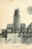 Garancières En Beauce * Rue Et Vue De L'église * Villageois * Environs De Dourdan - Autres & Non Classés