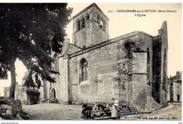 79 ( Deux Sevres ) - COULONGES Sur L'AUTIZE - L ' Eglise ( Avec Petite Animation ) - Coulonges-sur-l'Autize