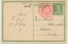 ÖSTERREICH 1908 5 H Kaiser Franz Joseph 60jähriges Regierungsjubiläum Kab.-GA-Postkarte Mit Roter Ersttags-Sonderstempel - FDC