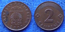 LATVIA - 2 Samtimi 2000 KM# 21 Republic (1991-2013) - Edelweiss Coins - Latvia