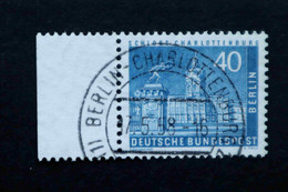 149 Berliner Stadtbilder 40Pf Randstück O. Gummi Vollstempel Charlottenburg 2 - Usados