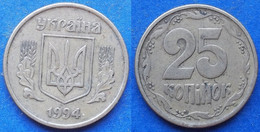 UKRAINE - 25 Kopiyok 1994 KM# 2.1a Reform Coinage (1996) - Edelweiss Coins - Ucrania