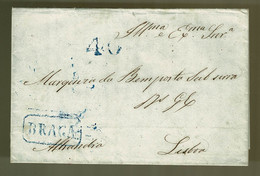 Portugal, 1848, Braga-Lisboa - ...-1853 Préphilatélie