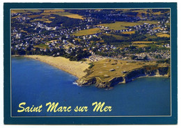 Cpm Saint Marc Sur Mer - La Plage De La Courance Et Le Camping De L'Eve - Andere Gemeenten