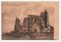 Gruß Vom Westlichen Kriegsschauplatz. Kirche In Beuvraignes. Jahr 1916 - Beuvraignes