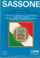 SASSONE CATALOGO COMPLETO DEI FRANCOBOLLI D'ITALIA E PAESI ITALIANI 2 VOLUMI - Italia
