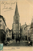 Brunoy * Rue Et Vue Sur L'église * Pharmacie Bastide - Brunoy