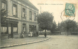Auneuil * Avenue De La Gare * Restaurant * Commerce Magasin C. DUMONT - Auneuil