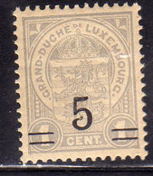 LUXEMBOURG LUSSEMBURGO 1916 1924 STAMPS OF 1906 1919 SURCHARGED WITH NEW VALUE 1923 CENT. 5 On 1c MNH - Otros & Sin Clasificación