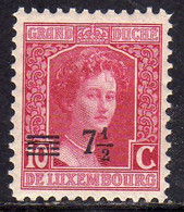 LUXEMBOURG LUSSEMBURGO 1916 1924 STAMPS OF 1906 1919 SURCHARGED WITH NEW VALUE CENT. 7 1/2 On 10c MLH - Other & Unclassified