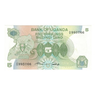 Billet, Ouganda, 5 Shillings, 1982, KM:15, SPL - Ouganda