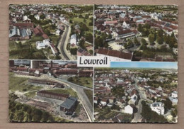 CPSM 59 - LOUVROIL - TB CP Multivue Dont Faubourg Saint-Marceau , Vue Générale , Groupe Scolaire Et Route D'Avesnes - Louvroil