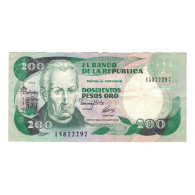 Billet, Colombie, 200 Pesos Oro, 1992, 1992-08-10, KM:429A, TTB - Colombie