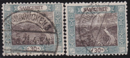 Saar   .    Michel    .   57/58-A      .     O      .    Gestempelt    .   /   .   Cancelled - Used Stamps