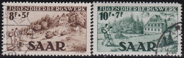 Saar   .    Michel    .   262/263  (2 Scans)      .     O      .    Gestempelt    .   /   .   Cancelled - Used Stamps