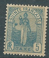 Guinée Française  - Taxe  -  Yvert N° 1 *    -   Bip 11209 - Unused Stamps
