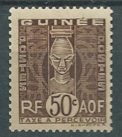Guinée Française   - Taxe   -  Yvert N° 31 *  ( Adhérence D'album )   -   Bip 11215 - Unused Stamps