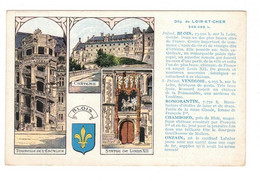 Cpa Publicitaire Pastilles Valda Pub Au Dos Département De Loir-et-Cher (41) Blois Vendôme Romorantin Chambord Onzain - Autres & Non Classés