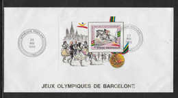 Thème Jeux Olympiques Barcelone 1992 - Togo - Enveloppe - TB - Estate 1992: Barcellona