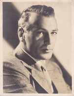 Photographie GARY COOPER - Acteur STAR HOLLYWOOD - Signée - Grand Format 23X17.5 Cm - - Famous People
