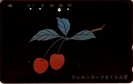 Glossy And Painted Card - Cherries - Japon